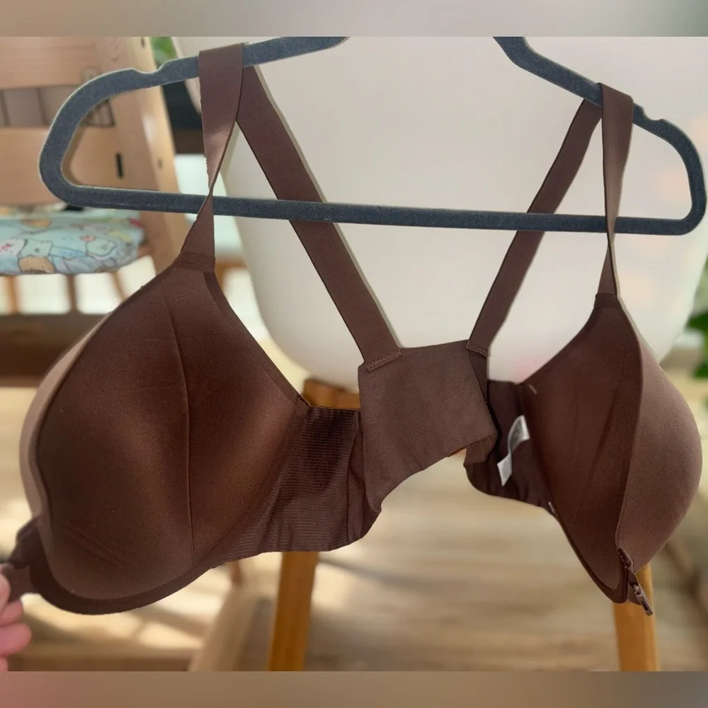 NWT Spanx Bra Front Close Full Coverage Chestnut Brown Size 40D - Picture 7 of 11
